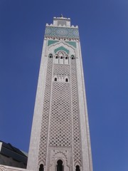 Minaret de la mosquée Hassan II à Casablanca