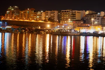 Foto op Plexiglas Termoli harbor by night © ELyrae