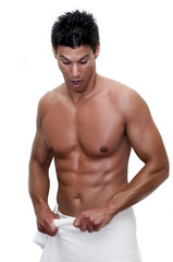 Fototapeta premium man after bath