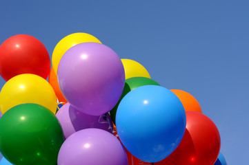 multicolored balloons