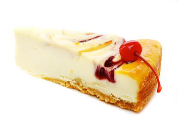 Gourmet slice of cheesecake
