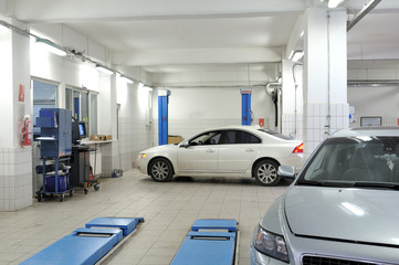 Auto repair service - a series of MECHANIC images.