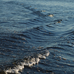 waves on blue water