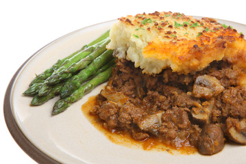 Shepherd's Pie & Asparagus