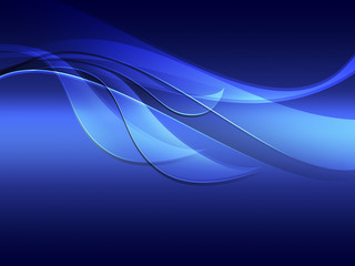 Naklejka premium abstract leaves blue