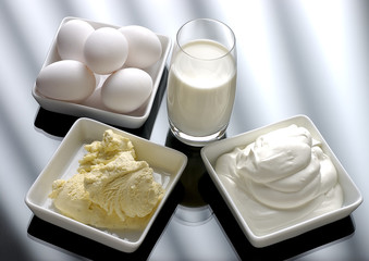 Milk and eggs