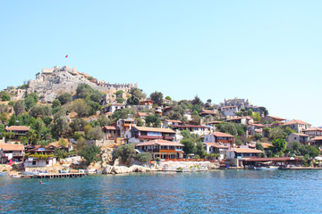 Fototapeta premium Rock and sea in Turkey