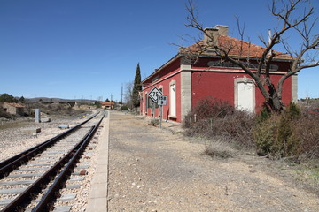 La Puebla de Valverde train station, Javalambre, Teruel Spain © ANADEL