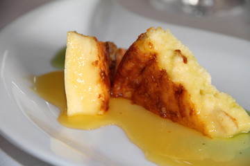 Cheese  cake with caramel Spain