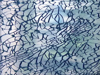 Obraz premium Cracks glass broken