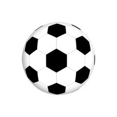 Football isolated on a white