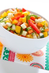fresh salsa with herbs