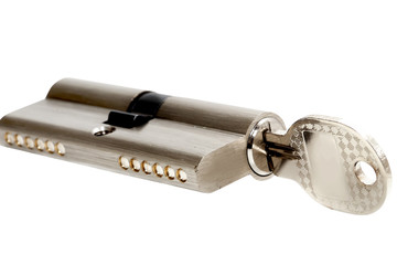 key with a secret isolated on a white background