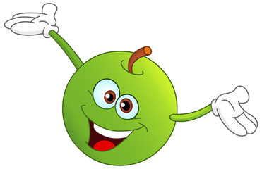 Cartoon apple