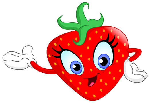 Cartoon strawberry