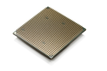 computer processor isolated on a white background