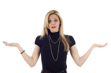 Fototapeta premium Woman with Hands Up