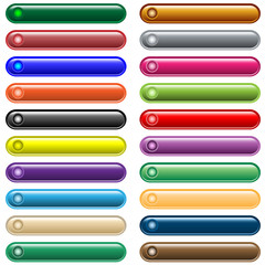 Web buttons 20 shiny assorted colors