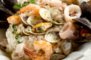 sea fruits risotto- risotto ai frutti di mare