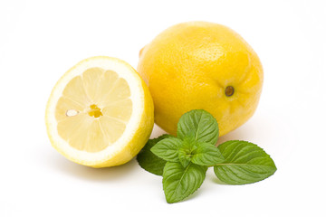 fresh lemon and mint