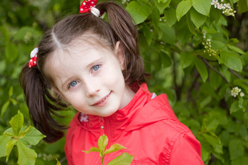 Naklejka premium Portrait of a girl