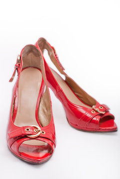 red sensual high heels