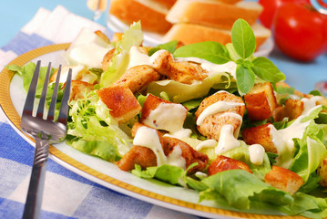 bowl of caesar salad