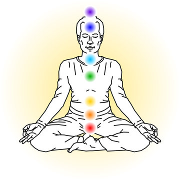Mann bei Yoga&uuml;bung