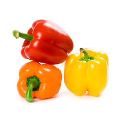 three bell peppers