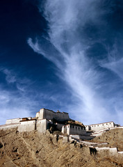 Ancient Tibetan Monastery Gyantse Dzong Near Lhasa, Tibet