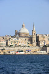 Fototapeta na wymiar Valletta old town in Malta, the Mediterranean