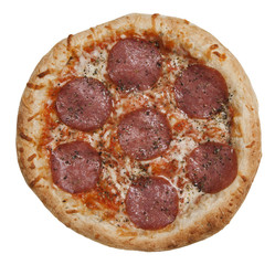 Italian salami pizza