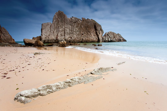 Playa de La Arnia, Liencres, Cantabria, Spain