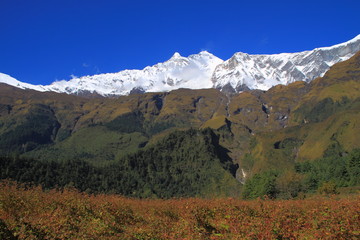 Himalaya and Blue Sky