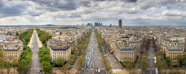 Avenues and skyscrapers, Paris