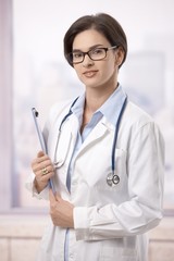 Female doctor in hospital