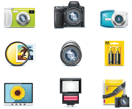 Vector photography icons. Part 1