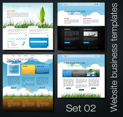 website business templates set 02