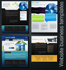 website business templates set 03