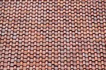 temple roof tile on background