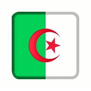 animation bouton drapeau algérie