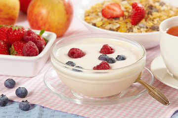 yogurt with fresh berries