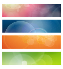 Banners, headers abstract vector