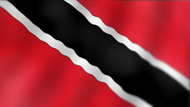 Trinidad and Tobago - waving flag detail