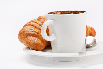 coffee and croissant