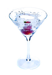 drink with strawberry