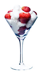 strawberries with cream