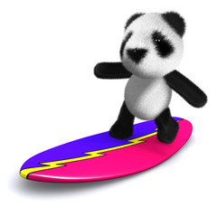 3d Teddy rides the wave © Steve Young