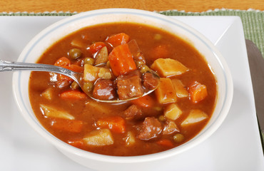 spoonful of beef stew