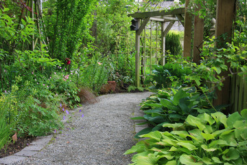Naklejka premium Garden path